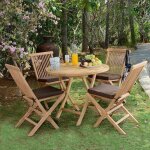 Teck'attitude - salon de jardin en teck massif naples, 4 places Teck'attitude - salon de jardin en teck massif naples, 4 places