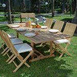 Salon de jardin en teck massif vera cruz, 6 places