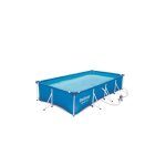 Salone - bestway 56424 steel pro piscine rectangulaire bleue 400x211x81 cm avec cadre et pompe de filtration ...