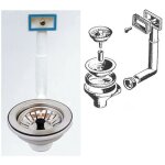 Bonde � panier avec trop - plein pour �vier - salon