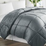 Sampur - couette soft luxe : l�g�re 250g / m� et temp�r�e - gris 200x200 cm