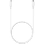 Samsung - cable usb c vers usb c, longueur 1m, charge ultra rapide 45w coloris blanc ep - dn