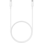 Samsung - cable usb c vers usb c, longueur 1m, charge ultra rapide 45w coloris blanc ep - dn