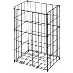 Sanela - paniers mtalliques - panier en fil de fer, 540x340x260 mm, acier / noir slzn 42v