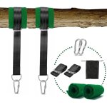 Sangle hamac1. 50m x 2, fixation hamac, kit sangle suspension r�glables, avec d - ring - mousquetons ...
