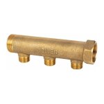 Sanitaire - distribution - collecteur 3 sorties - mf 1' - m 1 / 2' - riquier