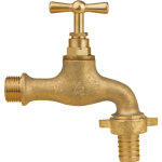 Sanitaire - distribution - robinet puisage laiton brut m�le 3 / 4 - nez 1' tuyau �19