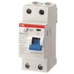 Le sanitaire - interrupteur diff�rentiel abb f202, 2 p�les, 25a, 30ma, type a ( prix pour 1 )