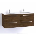 Sanitaire - meuble neptune h�ritage ch�ne 120cm double vasque - sans miroir