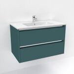 Sanitaire - meuble vasque jupiter 3. 0 bleu canard 80 cm - sans miroir