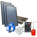 Le sanitaire - set solaire oeg 4plus en version sur toit avec 3 capteurs Le sanitaire - set solaire oeg 4plus en version sur toit avec 3 capteurs
