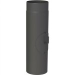 Le sanitaire - tuyau de poêle ø 150 x 500 mm avec clapet d'étranglement et porte Le sanitaire - tuyau de poêle ø 150 x 500 mm avec clapet d'étranglement et porte