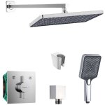 Sanitino - set de douche avec mitigeur et corps encastr� hansgrohe accessoires kielle, chrome sani21hkk001 ...