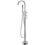 Saniverre - maty robinet mitigeur sur pied chrome brillant pour baignoire lot