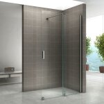 Saniverre - napoli paroi de douche italienne avec porte coulissante ep. 8 mm transparent h. 200 x 120 ...
