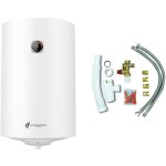 Sannover - chauffe eau electrique mural vertical blind� bypso 80 litres + kit d'installation complet ...