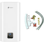 Sannover - chauffe eau electrique plat mural multipositions kimoro 80 litres + kit d'installation complet ...