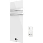 Sannover - sche - serviette electrique en verre mural omiros 850 w blanc