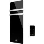 Sèche - serviette electrique en verre mural omiros sannover 850 w noir Sèche - serviette electrique en verre mural omiros sannover 850 w noir
