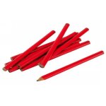 Lot de 12 crayons de menuisier - sans marque Lot de 12 crayons de menuisier - sans marque