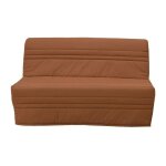 Banquette bz 2 places joe - tissu terracotta - l143 x p97 x h89cm - fabrication française - gruhier Banquette bz 2 places joe - tissu terracotta - l143 x p97 x h89cm - fabrication française - gruhier