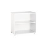 Sans marque - bibliothque basse dcor blanc exprim - maxiburo