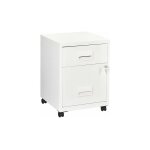 Caisson mobile - 2 tiroirs - blanc - maxiburo