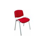 Sans marque - chaise conf�rence empilable rouge pi�tement alu