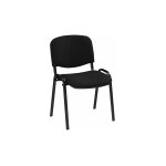 Sans marque - chaise de conférence non feu noir pieds noir - maxiburo Sans marque - chaise de conférence non feu noir pieds noir - maxiburo