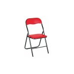 Sans marque - chaise pliante collectivit�s rouge - lot de 2 - maxiburo