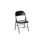 Sans marque - chaise pliante métal noire - lot de 2 - maxiburo Sans marque - chaise pliante métal noire - lot de 2 - maxiburo