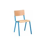 Chaise scolaire syllab taille 6 - cm2 / collge / lyce bleu - lot de 2 - maxiburo