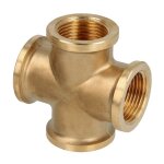 Raccord laiton - croix laiton � visser ff 3 / 4''