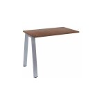 Sans marque - retour bureau manager noyer 100 x 80 cm, pitement mtal aluminium - arch - maxiburo