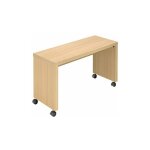 Sans marque - retour bureau mobile l 100 x p 40 cm milano chne clair - maxiburo
