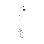 Rousseau colonne de douche avec robinet mitigeur mécanique retro - chromé Rousseau colonne de douche avec robinet mitigeur mécanique retro - chromé