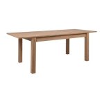 Les tendances - table a manger extensible - decor chene artisan - bergen - l 160 - 200 x p 75 x h 90 ...