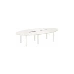 Sans marque - table de réunion modulaire blanc exprim - blanc - maxiburo Sans marque - table de réunion modulaire blanc exprim - blanc - maxiburo