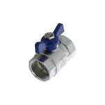 Sans marque - vanne et robinet laiton - vanne  sphre laiton papillon - poigne bleue - ff 1 / 2''