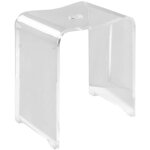 Sapho accessoire ridder - tabouret de salle de bains, transparent a211100