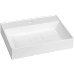 Sapho - godiva - lavabo 58x44 cm, sans trop - plein, trou pour robinetterie, blanc gu058