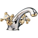 Sapho - reitano rubinetteria antea - mitigeur de lavabo avec bonde chrome / or 3172