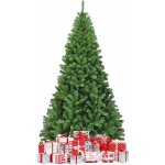 Sapin de nol artificiel 225cm, aiguilles en pvc avec 1346 branches pied mtallique solide, arbre de ...