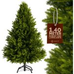 Sapin de no�l artificiel arbre de no�l avec support 140cm - 240cm d�coration f�tes sapin artificiel r�aliste ...