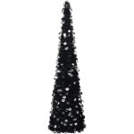 Sapin de noël artificiel escamotable noir 150 cm pet Sapin de noël artificiel escamotable noir 150 cm pet