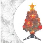 Sapin de noël artificiel avec led blanc 64 cm fibre optique Sapin de noël artificiel avec led blanc 64 cm fibre optique