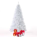 Sapin de no�l blanc 210 cm artificiel et traditionnel aspen