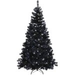 Star trading - sapin de nol d'extrieur noir  ottawa  de avec clairage led, arbre artificiel moderne, ...