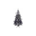 Sapin de nol noir 180 cm, 250 lumires led violette et accessoires d'halloween, sapin artificiel d'halloween ...
