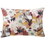 Sarah - taie d'oreiller 50x70cm gaze de coton imprim� rose imprim� floral